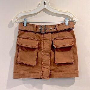 🔥LOVEGEN Brown Women's Skirt with Pockets🔥